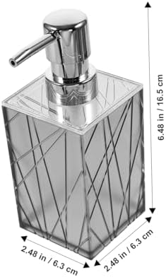 LIFKOME 1Set Transparent Grey Bathroom Accessories 1