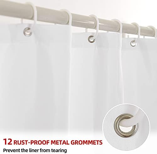 YI ZE Ombre Shower Curtain Set Navy Blue 72x72