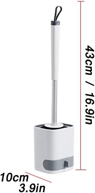 Luckxuan Toilet Brush Set with Holder 360 Cleaning