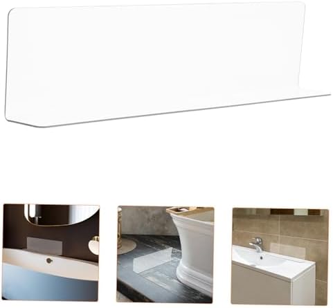MUCKLILY Bathtub Water Barrier for Shower Corner Sink