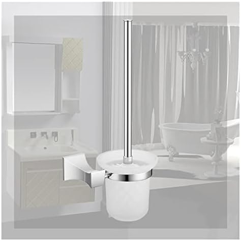 INPETS Chrome Screw Wall Mounted Toilet Brush Holder
