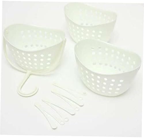 PRETYZOOM 3-Tier Bathroom Hanging Basket Organizer with Rotating Hooks
