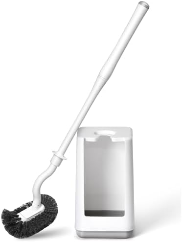 Sturdy Toilet Brush with Ventilated Holder for Deep Cleaning 1