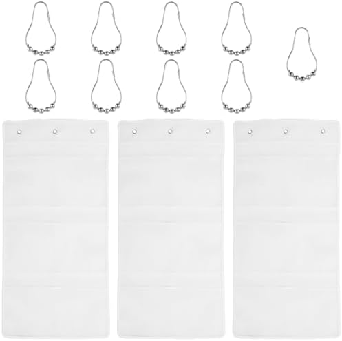 7 Pockets Mesh Shower Caddy with Hooks for Fast Dry Storage