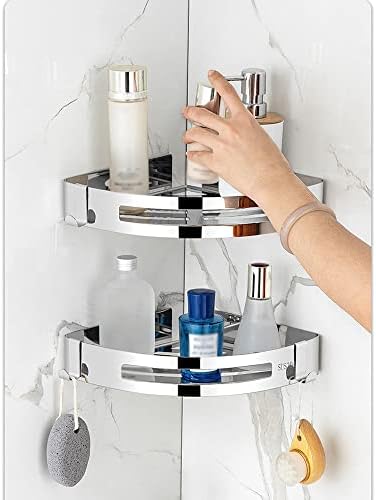 304 Stainless Steel Corner Shower Shelf Organizer 1
