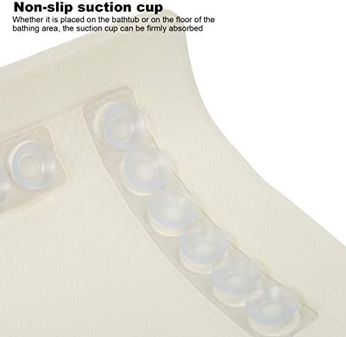 ZASCHMOY Baby Bath Mat with Suction Cups and Cartoon Design