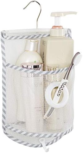 ALYER Small Hanging Mesh Shower Caddy with Rotatable Hanger