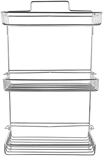 Cabilock Adhesive Wall Shower Rack with Smooth Edges