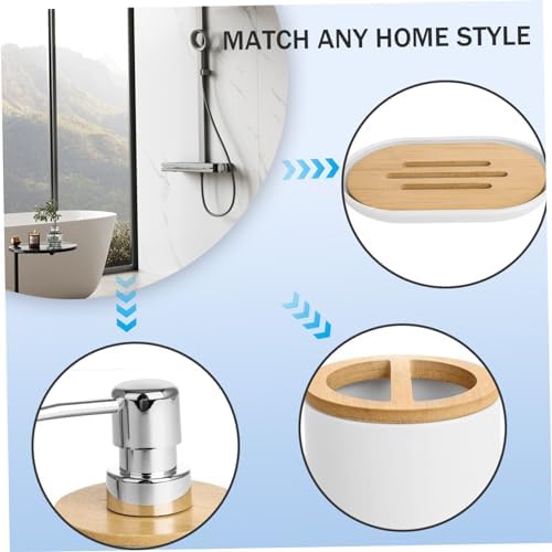 LLPGETRR Bathroom Bin Toilet Brush Set 4PCS