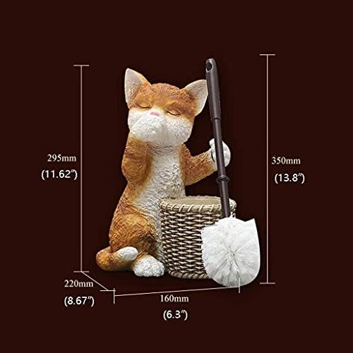 Inktus Resin Toilet Brush Set with Bracket and Holder