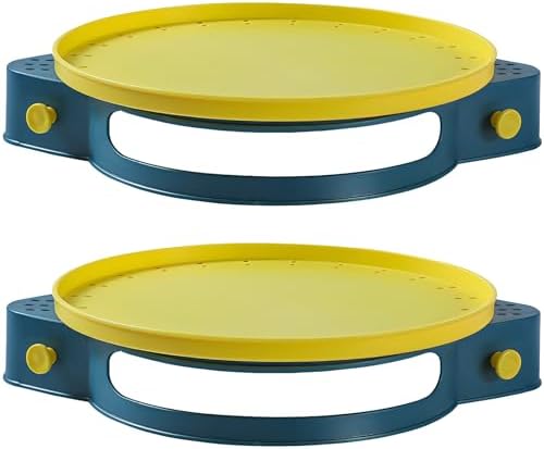 2 Pack Corner Shower Caddy 360 Rotating Rack