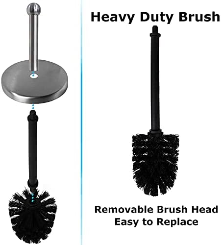 Blue Donuts Toilet Brush with Chrome Holder