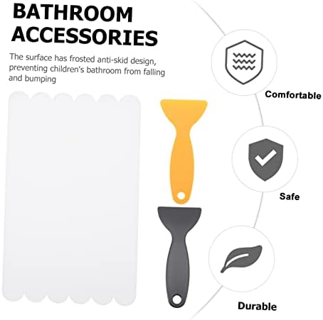 Non-Slip Bathtub Stickers with Scrapers 6pcs