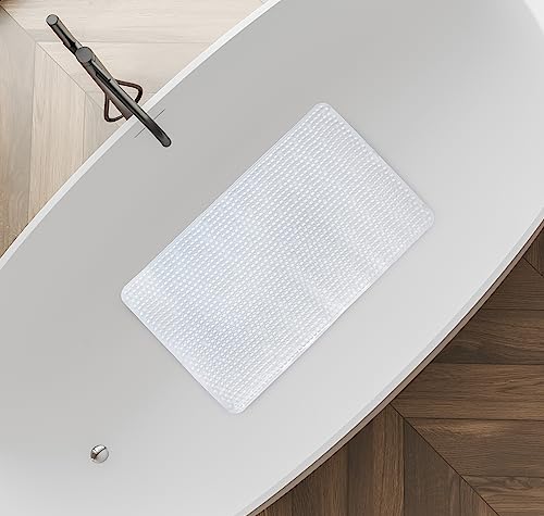 Splash Home Clear PVC Bathtub Mat Non-Slip