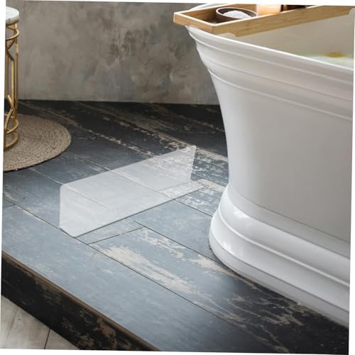 OUNONA Bathtub Corner Splash Guard PVC Water Guard