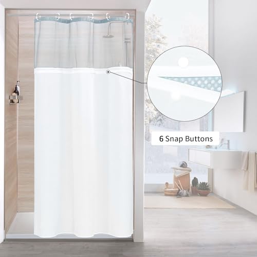 MitoVilla Blue Small Stall Shower Curtain Set