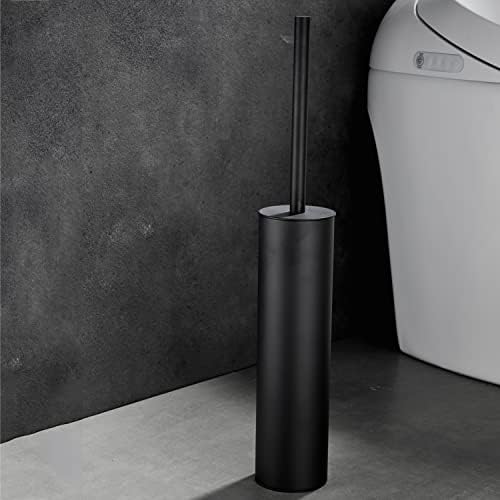 Luxury Freestanding Toilet Brush with Matte Black Finish