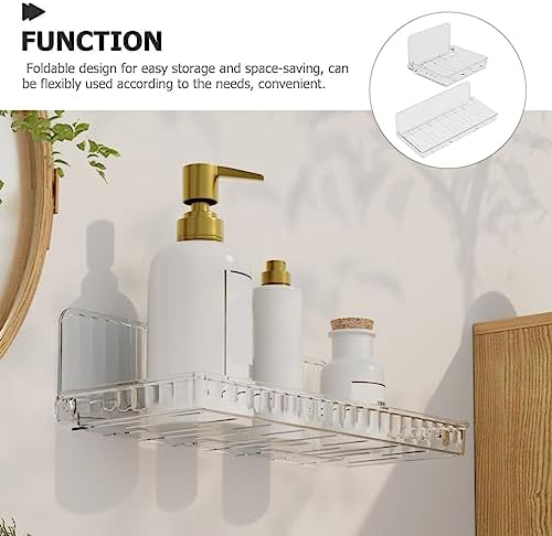 Alipis 2pcs Floating Shower Shelves Organizer