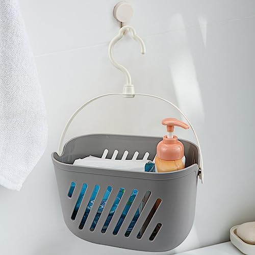 LNQ LUNIQI Hanging Shower Caddy with Hook and Storage Basket