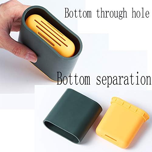 Leying Toilet Brush and Holder Set Green