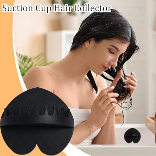 Silicone Bathtub Hair Catcher with Suction Cup