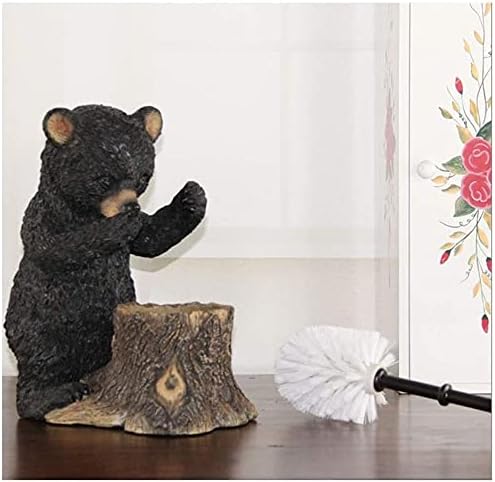 Toilet Brush with Holder Set Bear Design Deep Cleaning