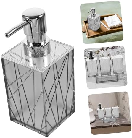 LIFKOME 1Set Transparent Grey Bathroom Accessories 1