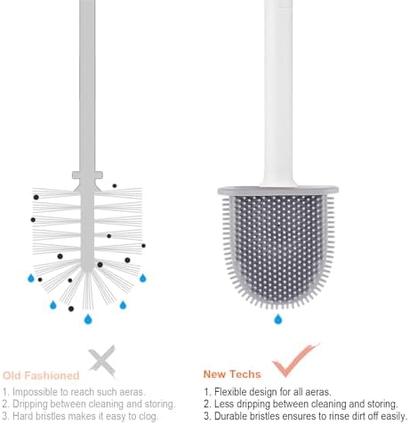 GRIFEMA Ibergrif Toilet Brush Holder Set White