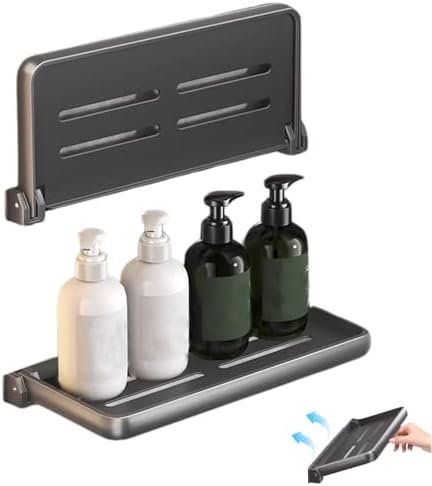 CurcKua Folding Shelf Double Layers No Drilling
