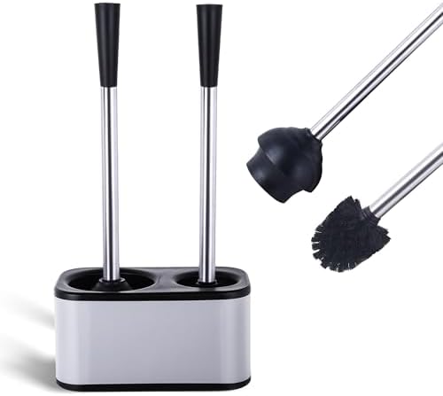 My Joy Shop Stainless Steel Toilet Brush and Holder Set