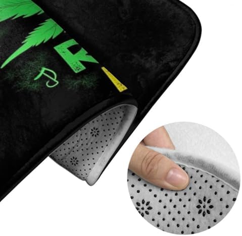 BoomDragon Anti-Slip Washable Bath Mat with Rasta Flag Design