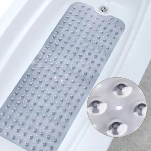 Eralife Non Slip Bath Mat 40x16 Inch with Suction Cups