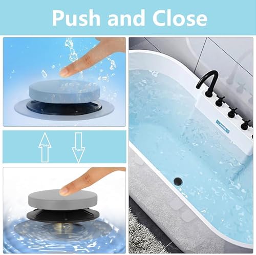 Gironde New Update Silicone Tub Stopper Gasket 2Pack Black