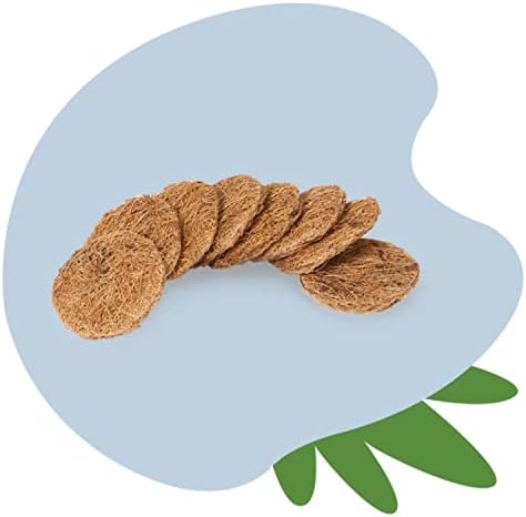 TUSHY Coconut Husk Scrubbing Pads - 16 Pack with Lemon Tea Tree Oil 1