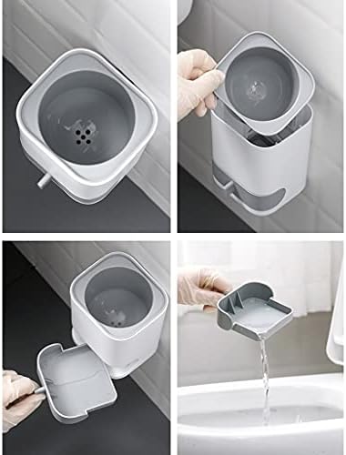 Luckxuan Toilet Brush Set with Holder 360 Cleaning