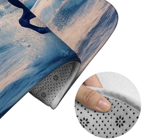 BoomDragon Anti-Slip Washable Bathtub Mat with Wild Horse Art