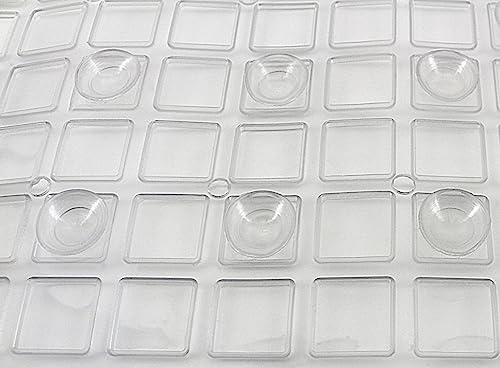 Splash Home Axess Non-Slip Bath Mat with Suction Cups and Drain Holes