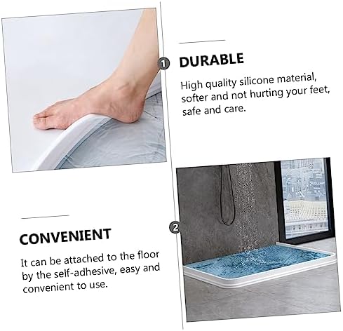 STOBOK Bendable Water Baffle Strip for Bathroom Wet Dry Separation
