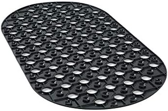 ALL PRIDE Non Slip Black Bathtub Mat 29x15 Inch Oval
