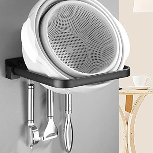 Topyond Foldable Shower Caddy Shelf with Hooks