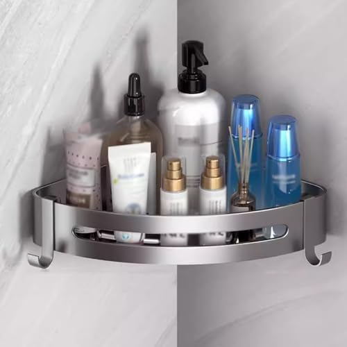 Shower Shelf Racks Gray 1 Layer Corner Storage Caddy