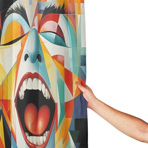DAOWANGZUO Laughing Boy Shower Curtain Set 72x72in