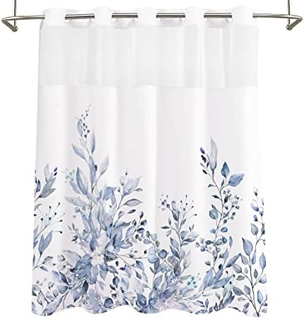 Tititex Serenity Lake Blue Eucalyptus Shower Curtain Set