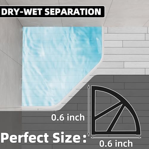 KNEELISA 39 Inch Collapsible Shower Water Barrier