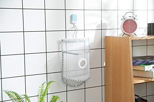 ALYER Small Hanging Mesh Shower Caddy with Rotatable Hanger