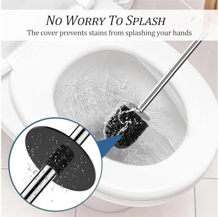 Octopus Toilet Brush Holder Set with Adjustable Handle 1