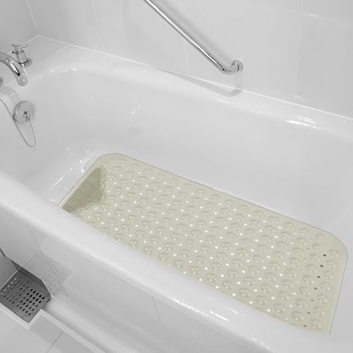 WANGRENL Non-Slip Bathtub Mat 2755 x 1574 Inches