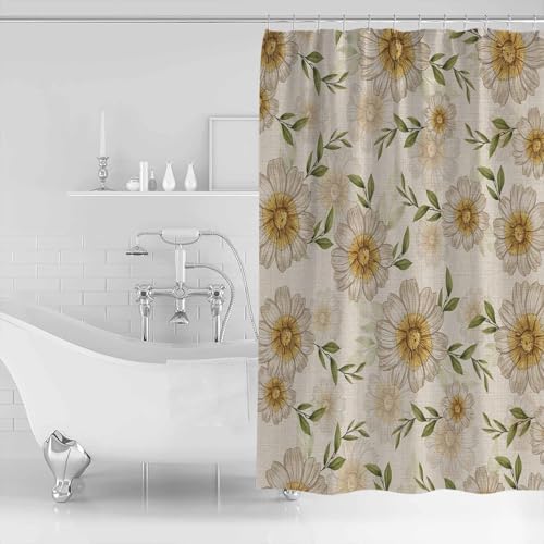 ZOE GARDEN Farmhouse Floral Shower Curtain Set