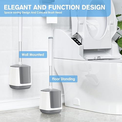 LOVLOY Toilet Brush with Automatic Holder and Tweezers 1