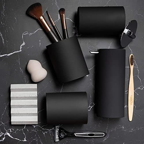 VIRTUNE Matte Black Bathroom Accessory Set 4 Pcs